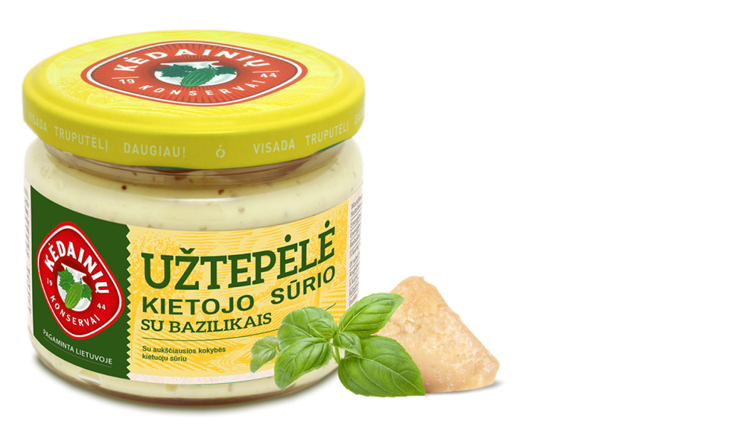 Hard Cheese Spread with Basil