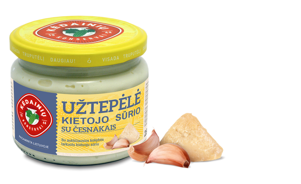 Hard Cheese Spread with Garlic